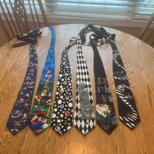 LAST CALL Vintage Looney Tunes Tie Lot and Garfield Tasmanian Devil Y2K era